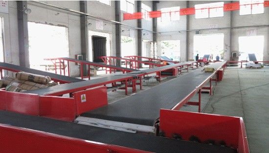 电商快递分拣流水线