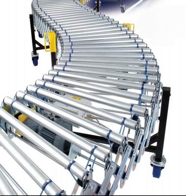 【非标定制】动力可伸缩滚筒输送线_伸缩辊筒输送机_伸缩滚筒线